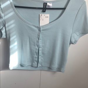 Blue button shirt